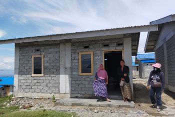 100 unit huntap korban likuefaksi Balaroa Palu  sudah terbangun