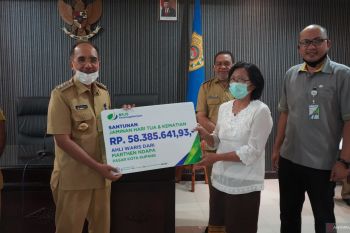 BPJAMSOSTEK NTT distribusikan bantuan COVID-19 untuk Pemkot Kupang