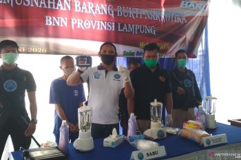 BNNP Lampung musnahkan 2 kilogram sabu-sabu