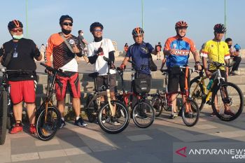 Normal baru, pimpinan wilayah BRI bersepeda bersama