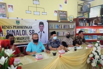 Reses anggota DPRD Sumbar, SMAN 1 Tanjungraya Agam minta dibangunkan pustaka dengan pemandangan Danau Maninjau