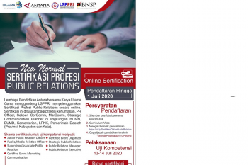 Sertifikasi profesi public relation  era new normal