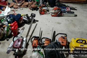 Tiga orang jadi tersangka pembalakan hutan secara liar