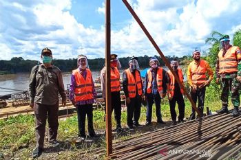 Pembangunan Jembatan Sikan-Tumpung Laung mulai dikerjakan