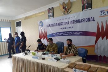 BNNP Lampung gagalkan pengiriman 4,06 kg ganja