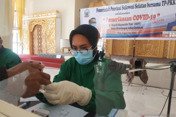 Tes cepat gratis Pemprov Sulsel, 40 orang di antaranya reaktif