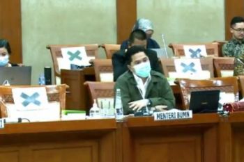 Erick Thohir hadiri rapat kerja dengan Komisi VI DPR RI, bahas penyertaan modal negara