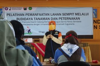 Pramuka Sleman-UMY latih pembina nonpegawai terdampak COVID-19 manfaatkan lahan sempit