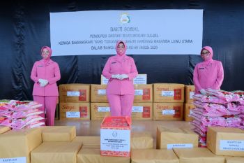 Bhayangkari Polda Sulsel kirim kebutuhan pokok ke Masamba Luwu Utara