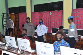 49 calon siswa Tamtama Polri Polda Papua ikuti tes akademik