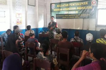 Satgas TMMD  beri  penyuluhan wasbang dan bela negara