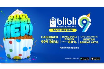 Blibli gelar festival belanja "Blibli 9th Anniversary: Bagi-Bagi Hepi"