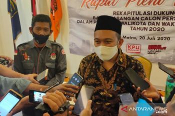 Sebanyak 10 dukungan calon independen Metro TMS