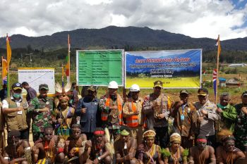 Pembangunan Makodim  Puncak wujud nyata pemerintah dukung perkembangan daerah