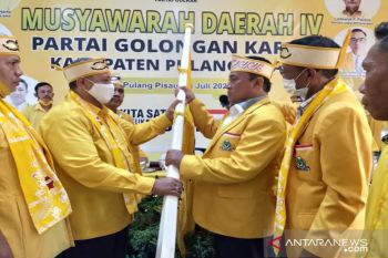 Edy Pratowo terpilih untuk kali ketiga pimpin Golkar Pulang Pisau