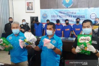 BNNP Sumsel ringkus lima pengedar  narkoba jaringan Riau