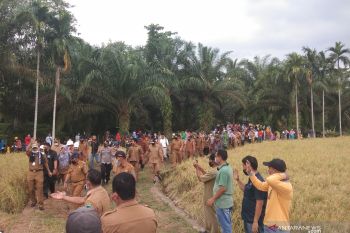 Warga antusias sambut kedatangan Bupati Hendrajoni di Pondok Parian