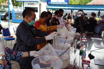 BNN Kaltara musnahkan sabu 8,9 kilogram yang libatkan oknum polisi
