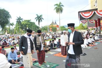 Pelaksanaan shalat Idul Adha di halaman kantor gubernur tetap terapkan protokol kesehatan