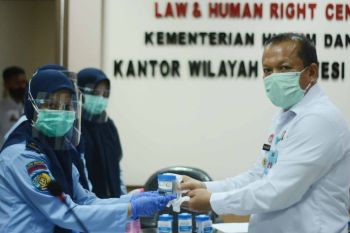 Pegawai Kanwil Kemenkumham Sulsel jalani tes urine