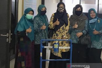 Inilah hand sanitizer tanpa sentuh karya mahasiswa Universitas Riau
