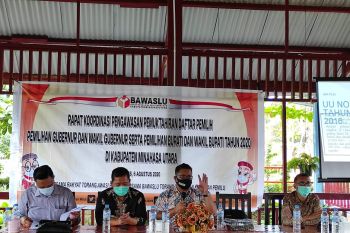 Bawaslu Sulut Kuatkan pengawas Pilkada  Minut tetap kerja sesuai regulasi