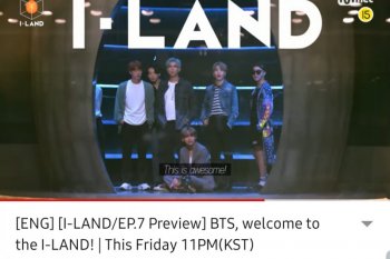 Cuplikan kehadiran BTS di 'I-LAND'