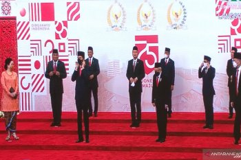 Presiden kembali tiba di DPR, sampaikan pidato RAPBN 2021