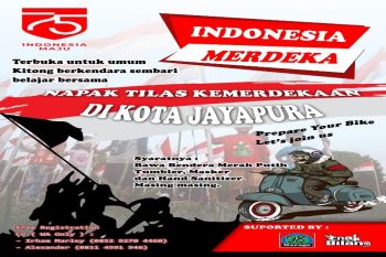 HUT RI komonitas otomotif Jayapura napak tilas ketempat bersejarah