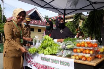 Dinas TPH Sulteng  gelar pasar tani meriahkan HUT Ke-75 RI