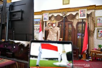 Gubernur Sulsel hadiri HUT RI ke-75 bersama Presiden secara virtual
