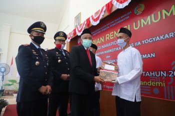 Bupati Sleman menyampaikan remisi napi Lapas Sleman dan Lapas Narkotika
