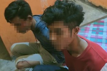 Apes! pejambret berusia muda di Lombok Tengah nyaris babak belur dihajar massa gara-gara terpeleset saat kabur