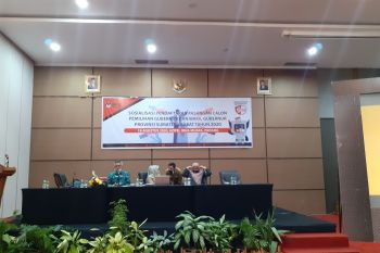 KPU sosialisasikan jadwal pendaftaran pasangan kepala daerah di Pilgub Sumbar