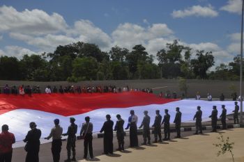 Kapolres Merauke: Pembentangan Merah Putih tanamkan jiwa nasionalisme warga