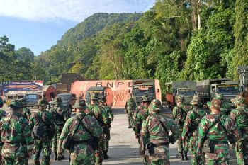 38 personil Satgas Pam Puter Yonif 711/RKS Palu tiba di perbatasan Indonesia-Filipina