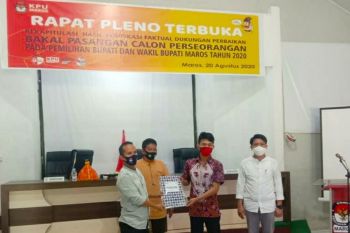Muhammad Nur-Muhammad Ilyas tak penuhi syarat dukungan Pilkada Maros