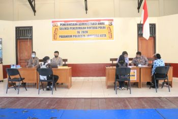 Polresta Jayapura Kota gelar pemeriksaan administrasi Bintara Polri