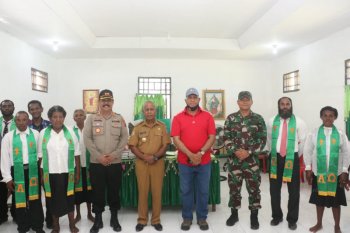 Kapolda Papua resmikan Gereja Patmos di Kampung Yarsun Sarmi