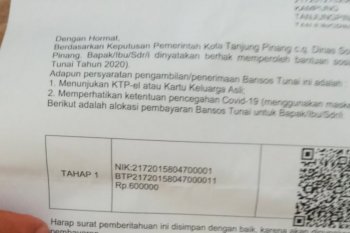 Sejumlah warga mampu di Tanjungpinang inginkan BLT