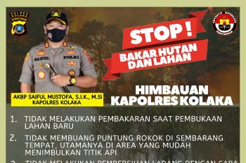 Polres Kolaka imbau masyarakat cegah karhutla