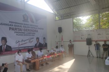 Partai Gerindra serahkan empat rekomendasi pasangan calon kepala daerah di Lampung