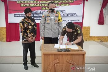 Lintas sektoral Barsel berkomitmen wujudkan Pilkada Kalteng aman dan kondusif