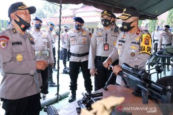 Polda Sumsel tingkatkan  kesiapsiagaan personel dan peralatan