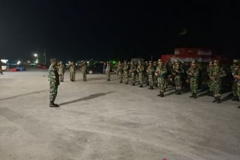 38 personel Yonif 711 selesai bertugas di  Sangihe