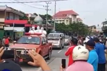 Penghormatan terakhir warga, Lurah Mugirejo Samarinda meninggal karena corona