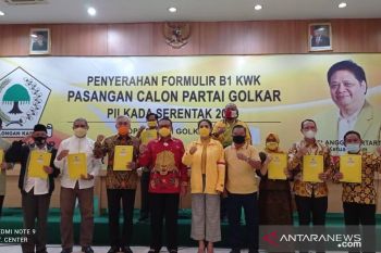 Golkar resmi mendukung tujuh pasangan calon pilkada di NTB