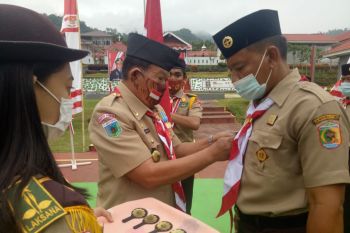 Lapas Kolonodale miliki Gudep Pramuka, pengurusnya dilantik Kakanwil Kemenkumham Sulteng