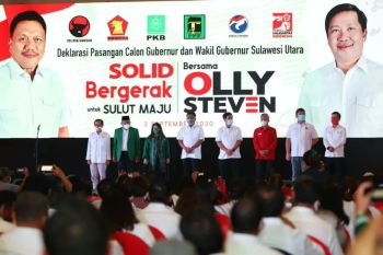 Olly-Steven targetkan raup suara pilkada gubernur-wagub 80 persen