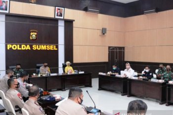 Polda Sumsel gelar pasukan Operasi  Mantap Praja Musi